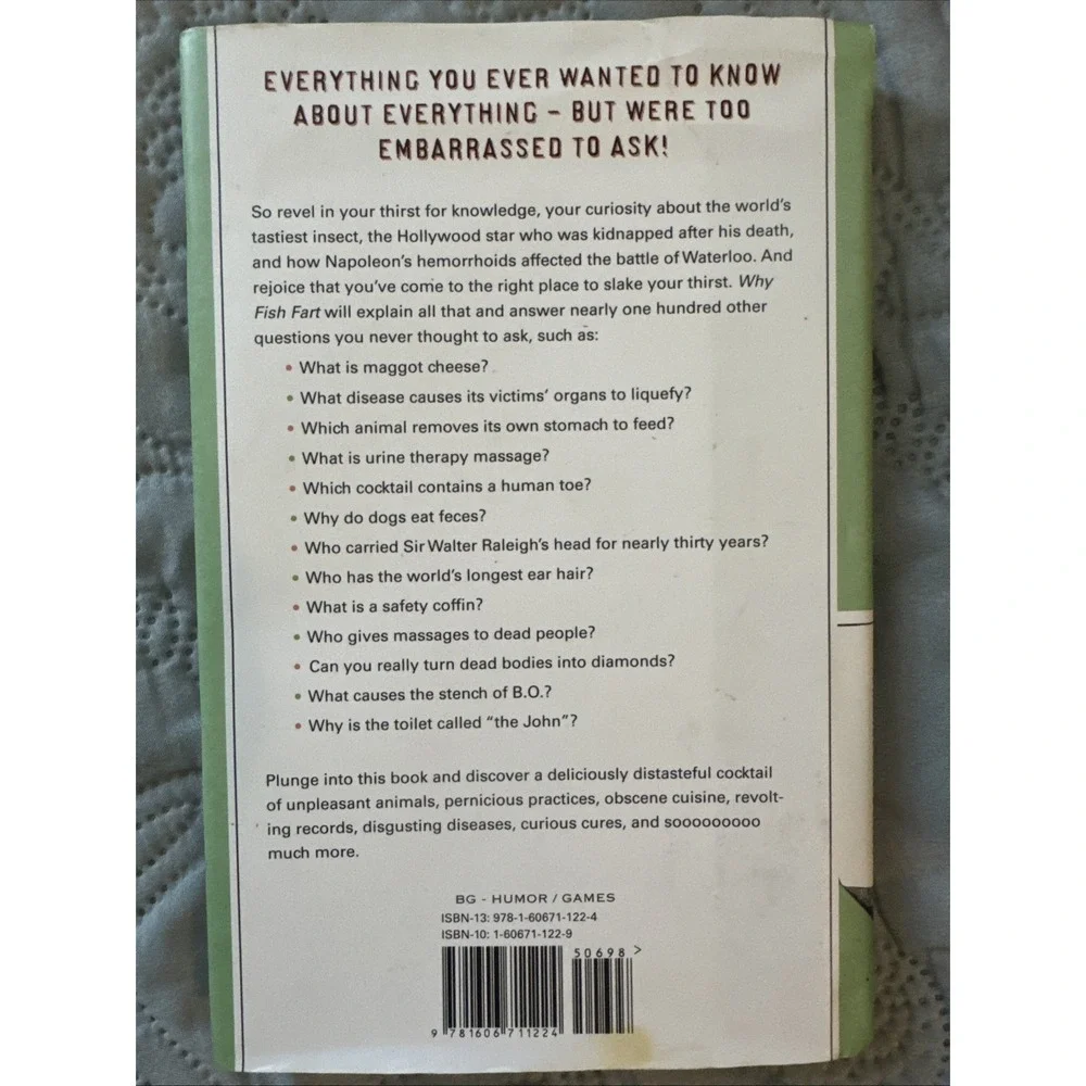 Why Fish Fart and Other Useless or Gross Information About the World - VERY GOOD